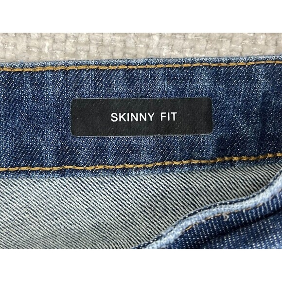 Judy Blue Jeans Skinny Fit Women's Juniors 13/31 Stretch Blue Denim Split Cuffs - Picture 6 of 12